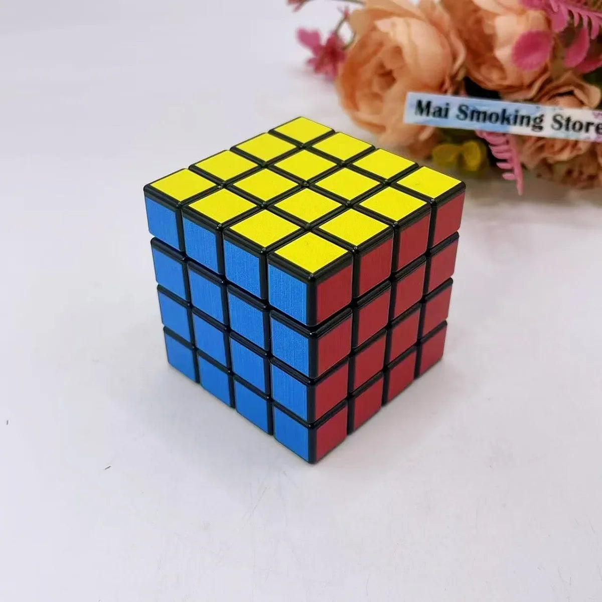 2.2Inch Cube Herb Grinder 4-Layer Manual Spice Mill Pepper Salt Mortar Grass Raw Tobacco Grinder Cigarette Smoking Accessories