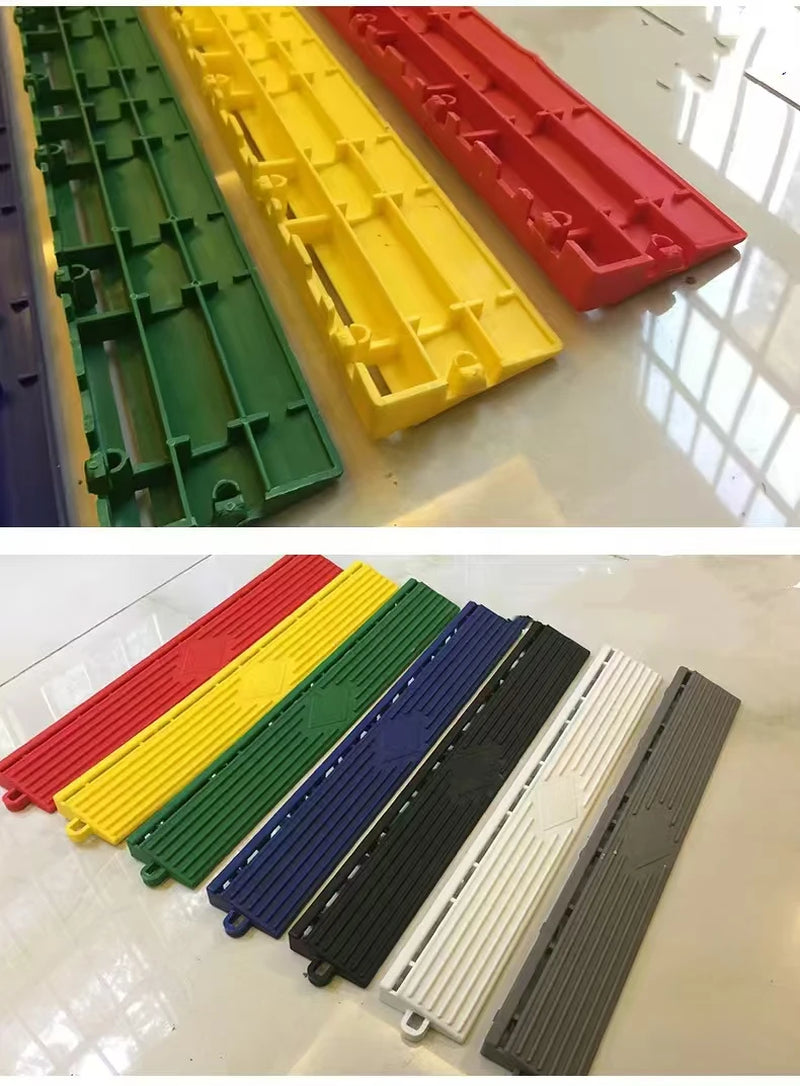 Interlocking Workshop Flooring Modern Free Flow PP Garage Floor Tiles for Home Car Wash Graphic Design Solution