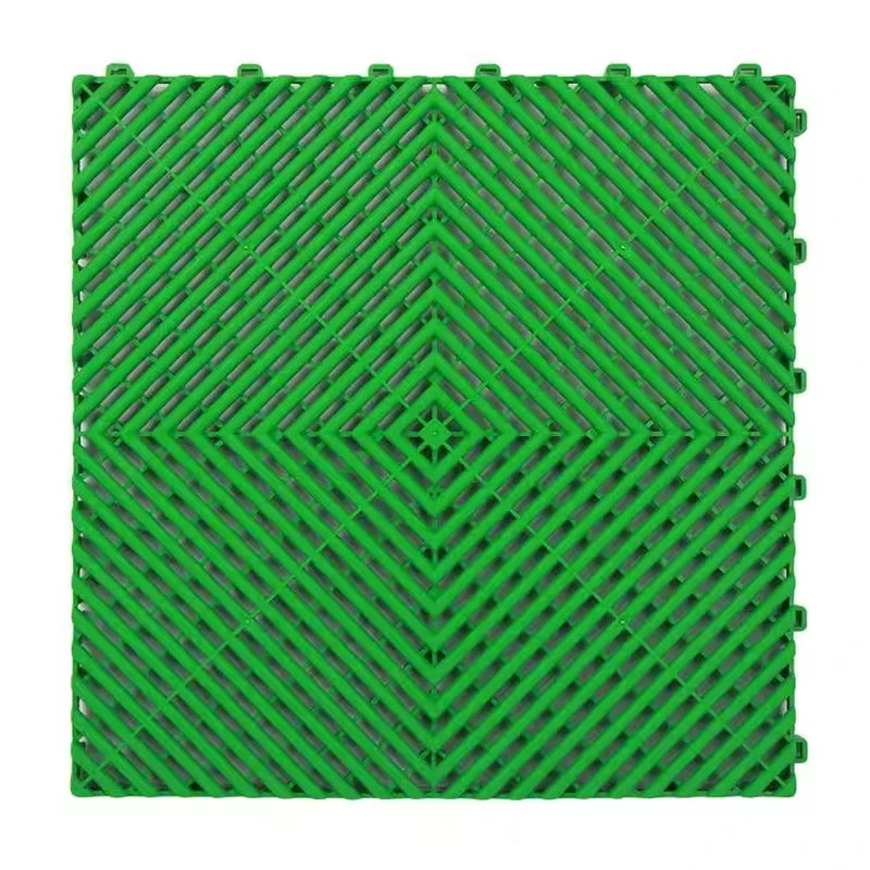 Interlocking Workshop Flooring Modern Free Flow PP Garage Floor Tiles for Home Car Wash Graphic Design Solution