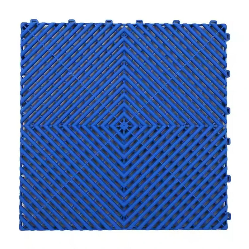 Interlocking Workshop Flooring Modern Free Flow PP Garage Floor Tiles for Home Car Wash Graphic Design Solution
