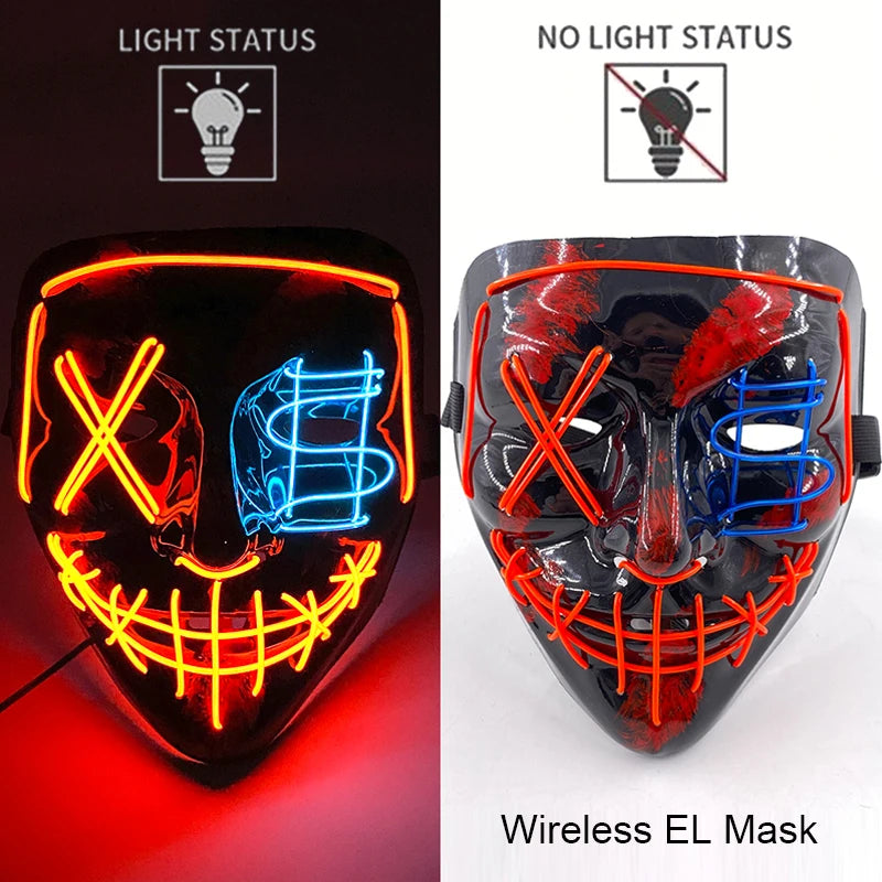 Glow-in-the-Dark Ghoulish Gatsby Mask: Your Ultimate Scare Tool for Spooky Fun!