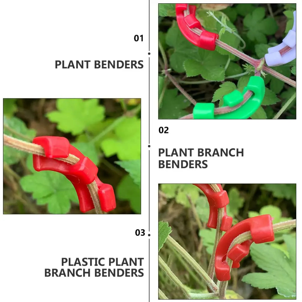 10-100Pcs 90 Degree Plant Benders Trainer Growth Manipulation Tutors for Plants Clips Bending Twig Clamps Branche Accessories