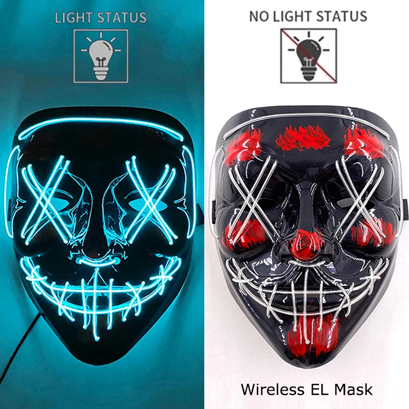 Glow-in-the-Dark Ghoulish Gatsby Mask: Your Ultimate Scare Tool for Spooky Fun!