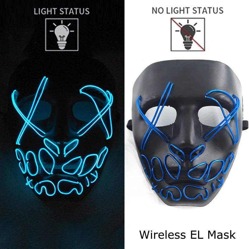 Glow-in-the-Dark Ghoulish Gatsby Mask: Your Ultimate Scare Tool for Spooky Fun!