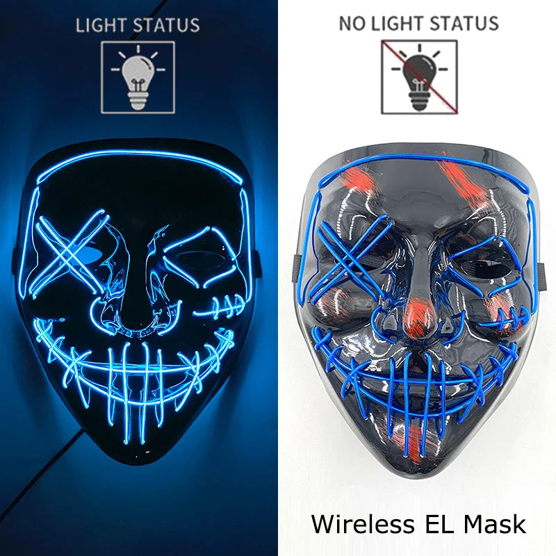Glow-in-the-Dark Ghoulish Gatsby Mask: Your Ultimate Scare Tool for Spooky Fun!