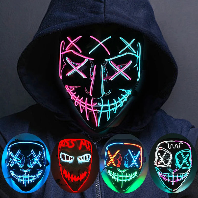 Glow-in-the-Dark Ghoulish Gatsby Mask: Your Ultimate Scare Tool for Spooky Fun!