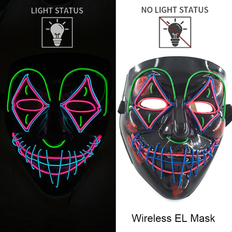 Glow-in-the-Dark Ghoulish Gatsby Mask: Your Ultimate Scare Tool for Spooky Fun!