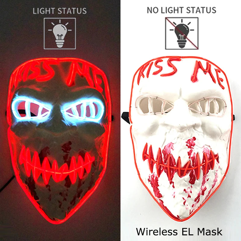 Glow-in-the-Dark Ghoulish Gatsby Mask: Your Ultimate Scare Tool for Spooky Fun!