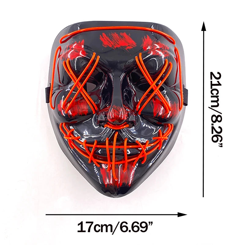Glow-in-the-Dark Ghoulish Gatsby Mask: Your Ultimate Scare Tool for Spooky Fun!