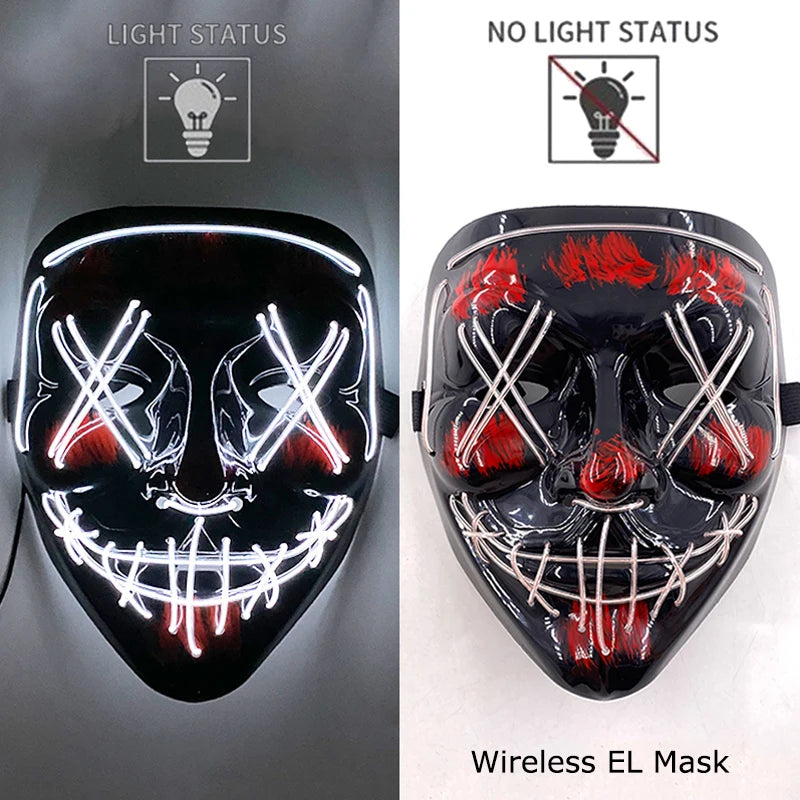 Glow-in-the-Dark Ghoulish Gatsby Mask: Your Ultimate Scare Tool for Spooky Fun!