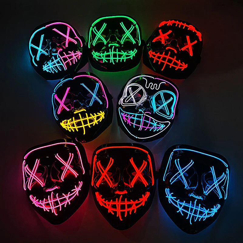 Glow-in-the-Dark Ghoulish Gatsby Mask: Your Ultimate Scare Tool for Spooky Fun!