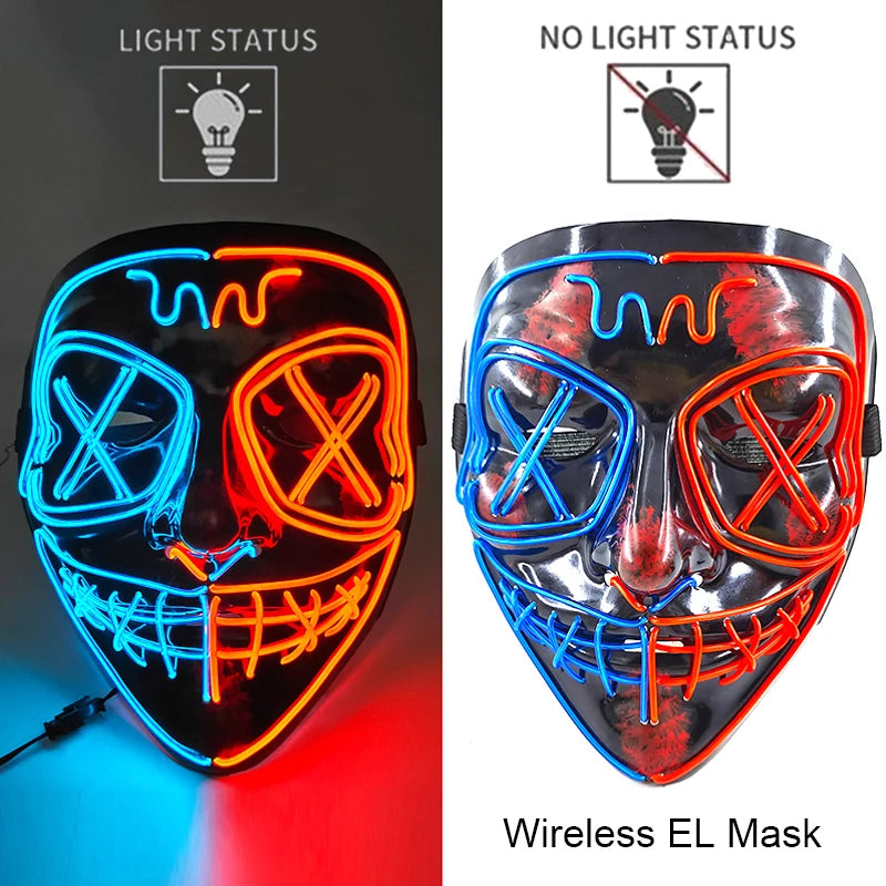 Glow-in-the-Dark Ghoulish Gatsby Mask: Your Ultimate Scare Tool for Spooky Fun!