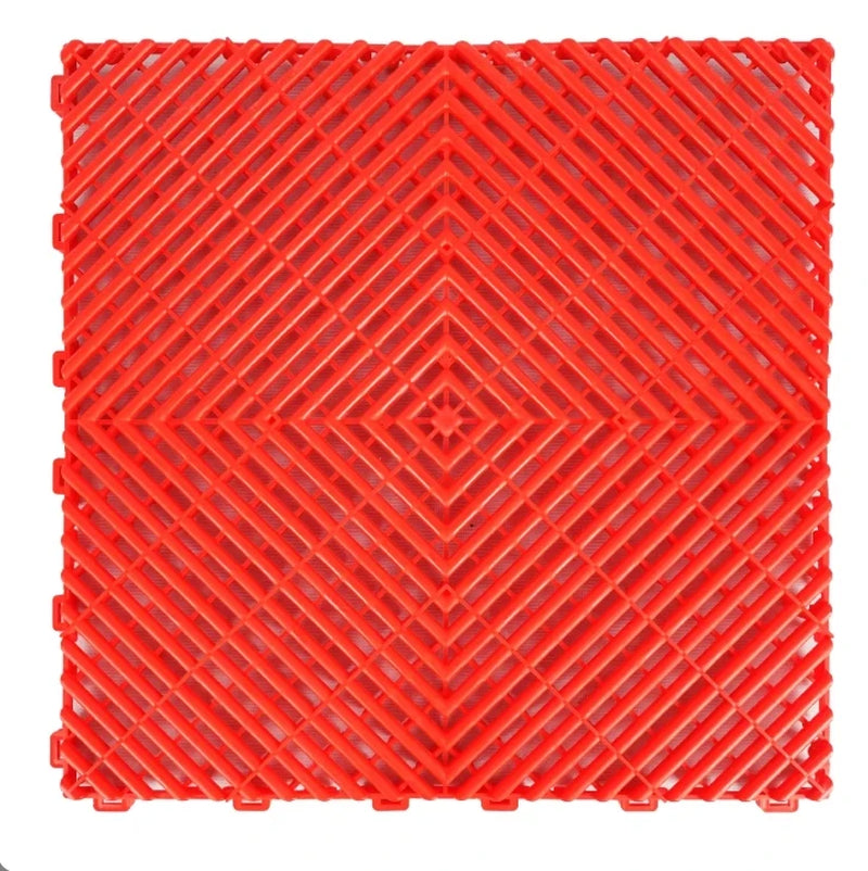 PVC Hard Plastic Floor Tile for Garage, Car Wash Drain, Eco Easy to Install, Outstanding Quality, 1.8Cm Thicknessoor Tiles