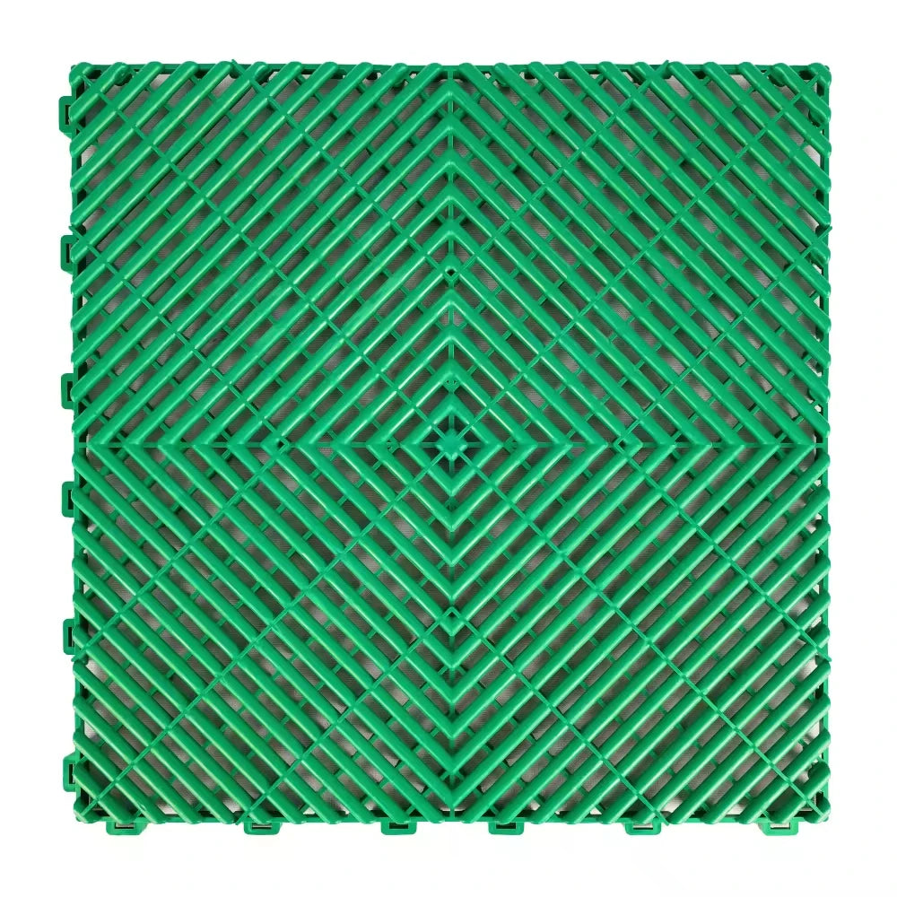 PVC Hard Plastic Floor Tile for Garage, Car Wash Drain, Eco Easy to Install, Outstanding Quality, 1.8Cm Thicknessoor Tiles