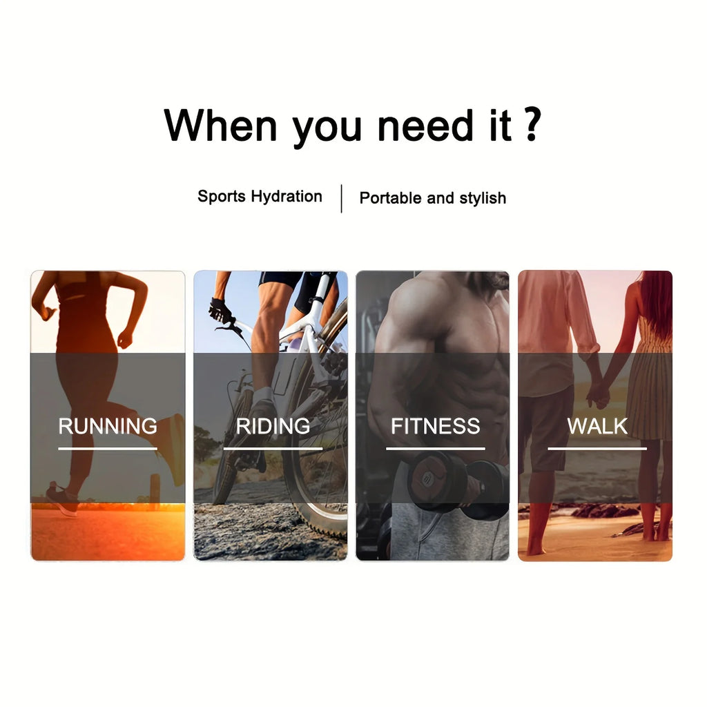 LUSQI 500ML Flavor Infuser Sports Water Bottle with 5 Sugar-Free Flavor Pods - BPA-Free Cup with Straw!