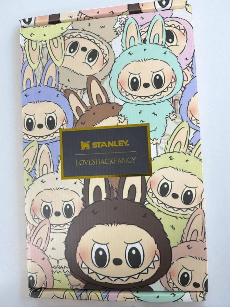 Limited Edition Cartoon 40Oz Tumbler- Viral Pop Mart Collab, Cute Cartoon Tumbler, Perfect for Best Friend Gift Idea